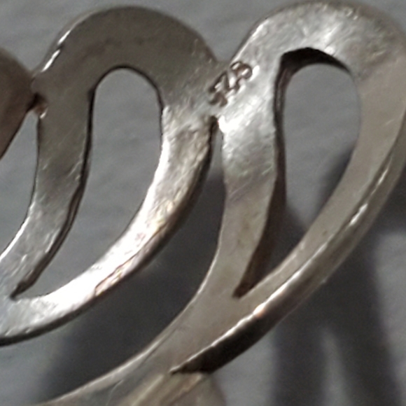 Scroll sterling silver ring. .925 laser cut ring. Long. VINTAGE EXCELLENT - Picture 14 of 14